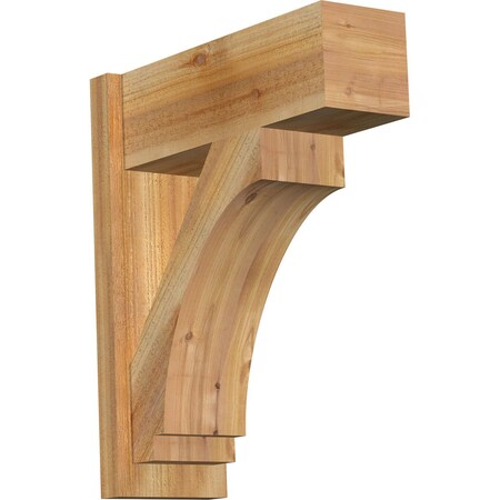 Ekena Millwork Imperial Block Rough Sawn Outlooker, Western Red Cedar, 8"W x 22"D x 26"H OUT08X22X26IMP05RWR